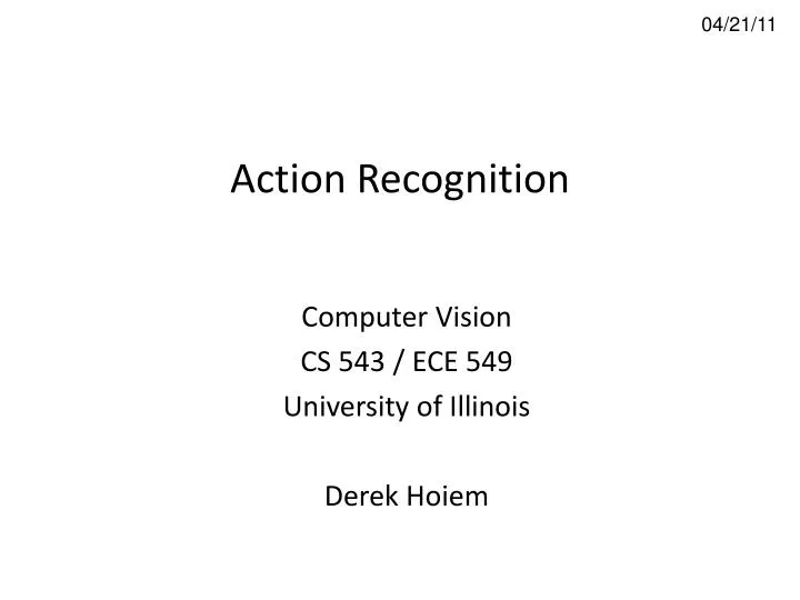 action recognition