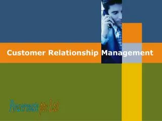 Customer Relationship Management