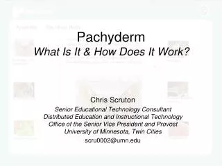 Pachyderm What Is It &amp; How Does It Work?