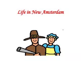 Life in New Amsterdam