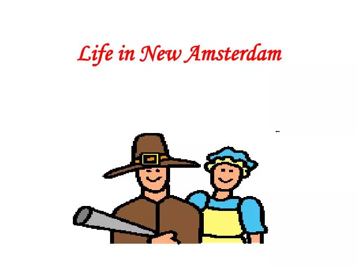 life in new amsterdam