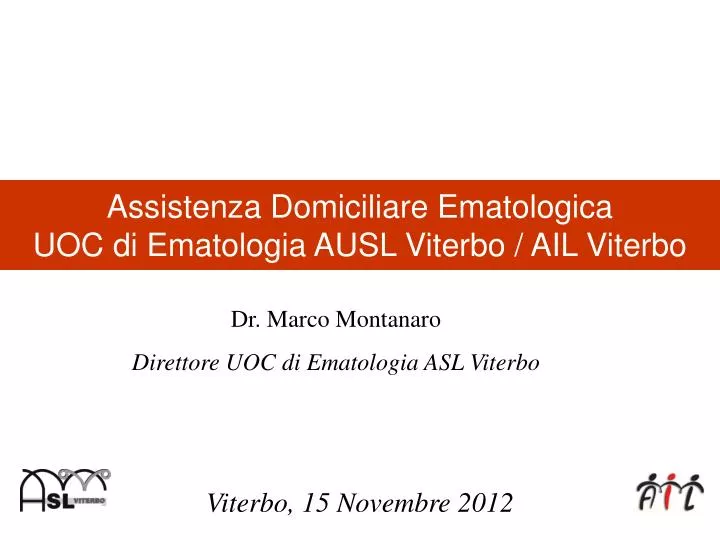 assistenza domiciliare ematologica uoc di ematologia ausl viterbo ail viterbo