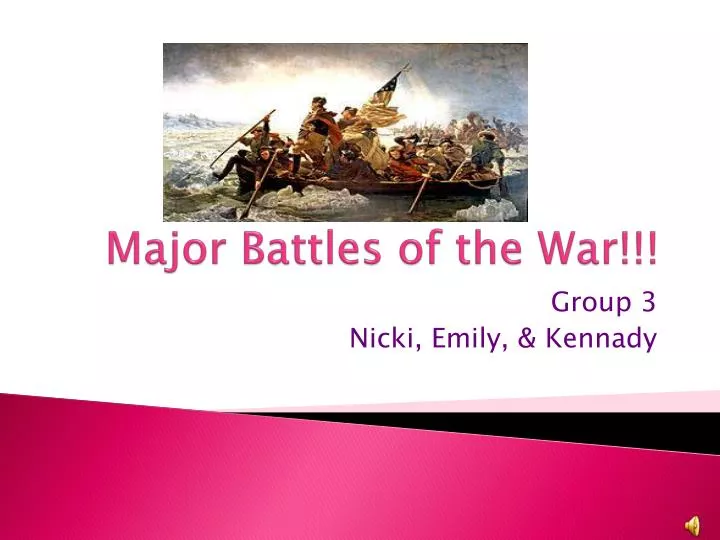 major battles of the war