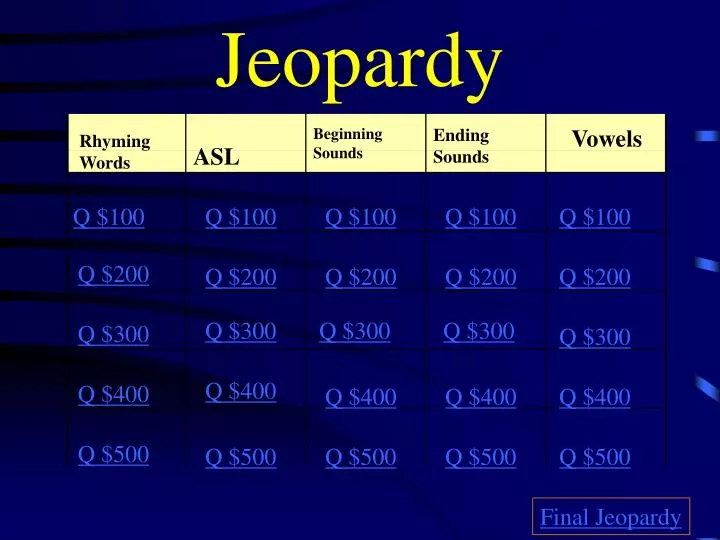 jeopardy