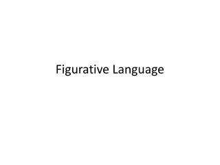 Figurative Language