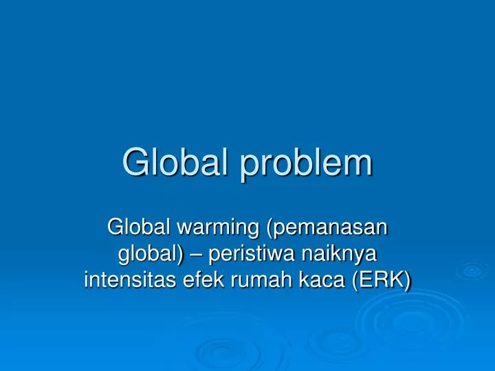 global problem