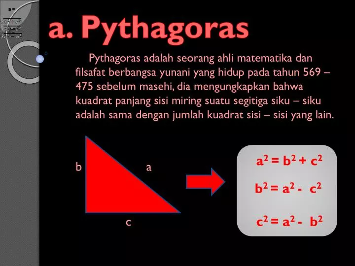 a pythagoras