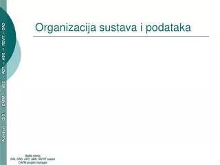 organizacija sustava i podataka