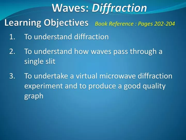 waves diffraction