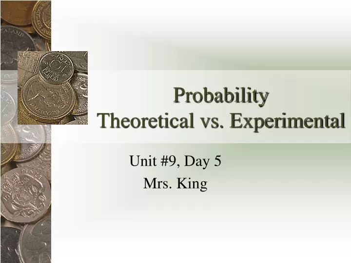 probability theoretical vs experimental