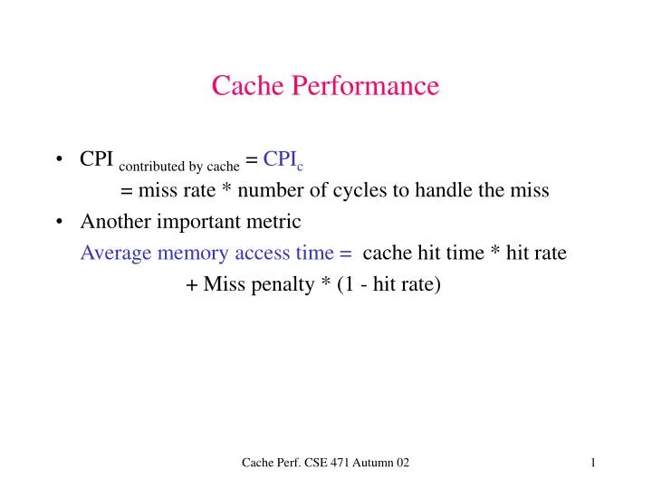 cache performance