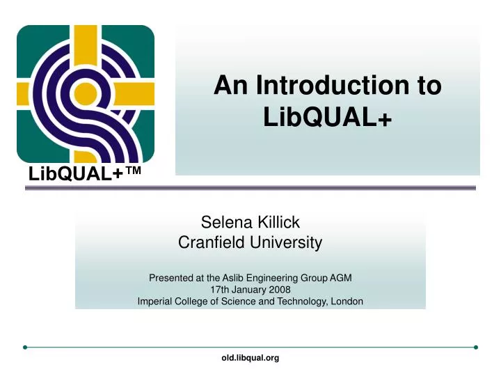 an introduction to libqual