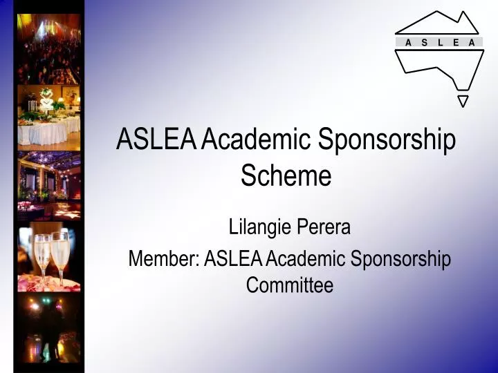 aslea academic sponsorship scheme