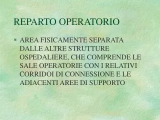 reparto operatorio