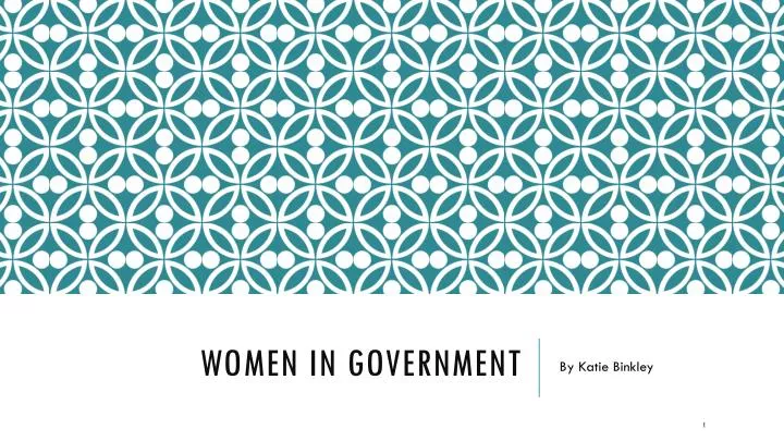 women in government