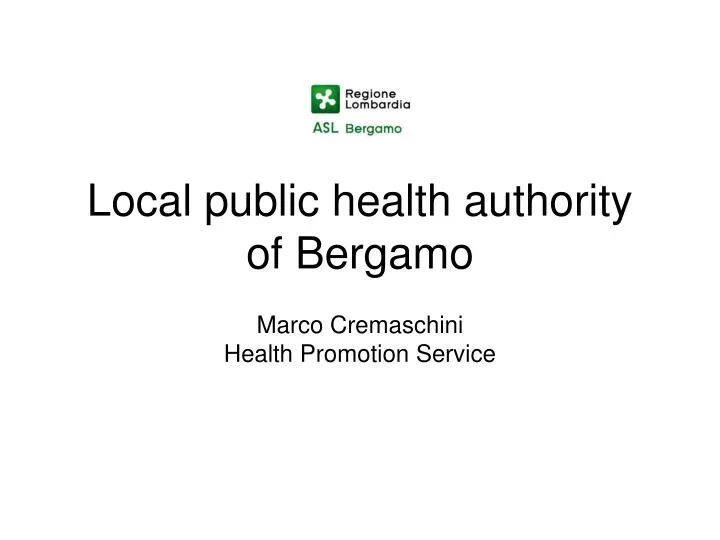 local public health authority of bergamo