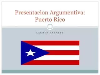 presentacion argumentiva puerto rico