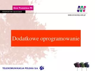 dodatkowe oprogramowanie