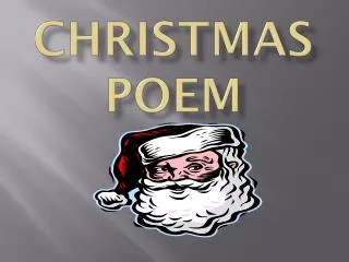 Christmas poem