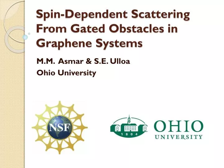 spin dependent scattering from gated obstacles in graphene systems