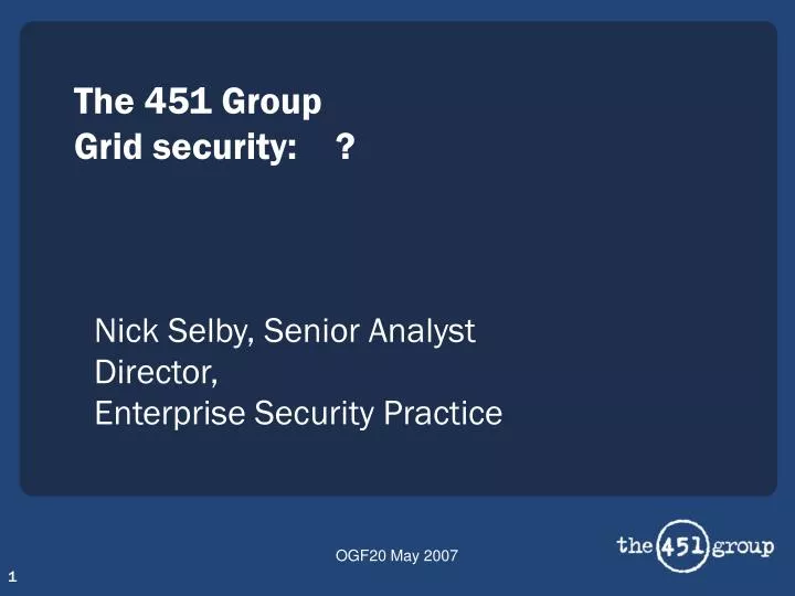 nick selby senior analyst director enterprise security practice
