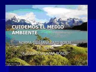 cuidemos el medio ambiente