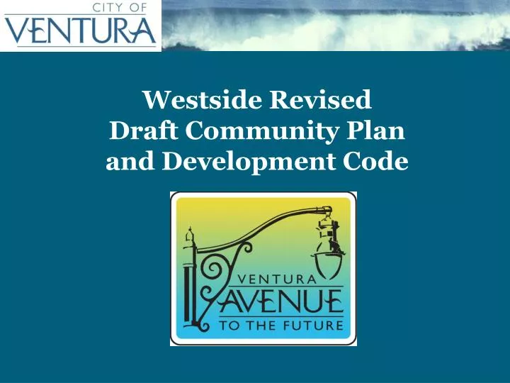 westside revised draft community plan and development code