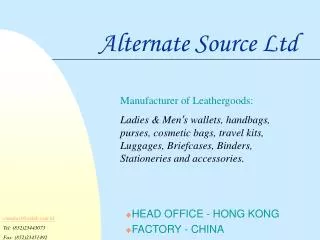 Alternate Source Ltd