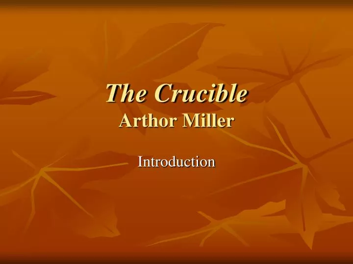 the crucible arthor miller
