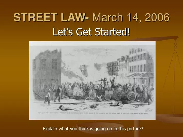 street law march 14 2006