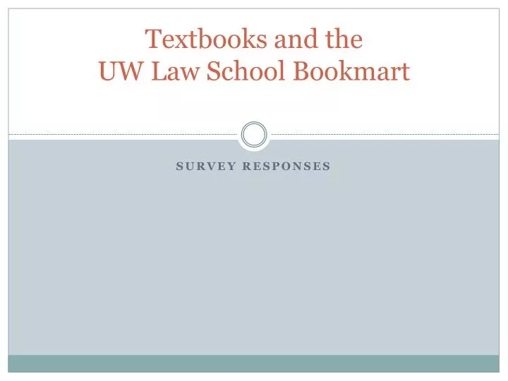 textbooks and the uw law school bookmart