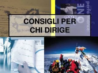 consigli per chi dirige