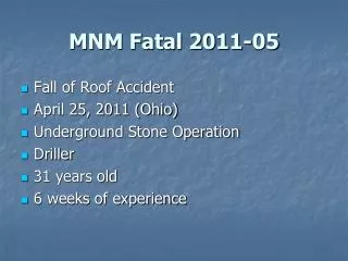 MNM Fatal 2011-05
