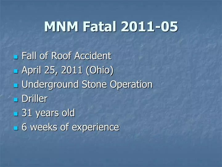 mnm fatal 2011 05