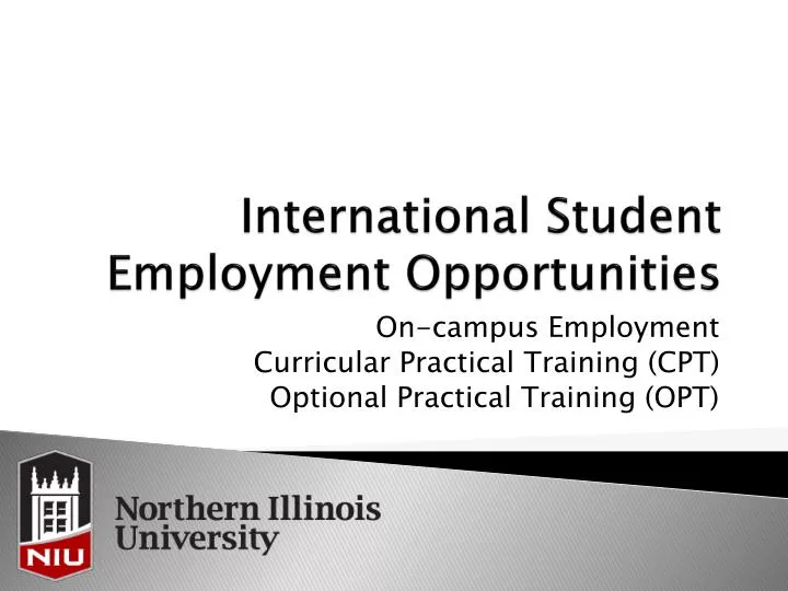 international student employment opportunities