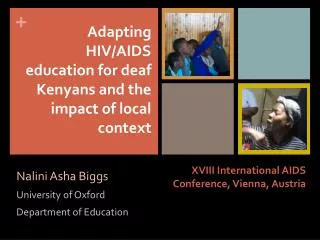XVIII International AIDS Conference, Vienna, Austria