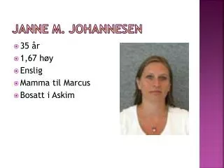 janne m johannesen