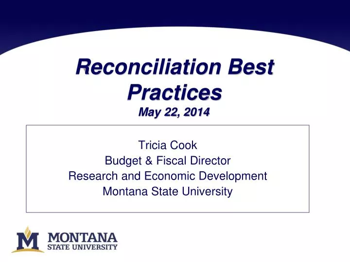 reconciliation best practices may 22 2014
