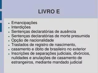 livro e