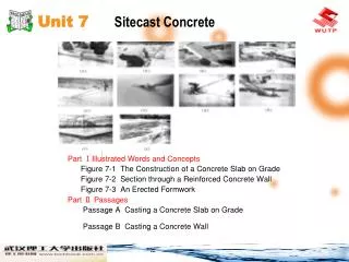 Unit 7 Sitecast Concrete