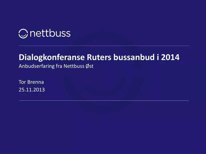 dialogkonferanse ruters bussanbud i 2014