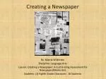 Creating a Newspaper - slide 1