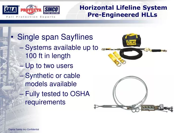horizontal lifeline system pre engineered hlls