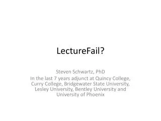 LectureFail ?