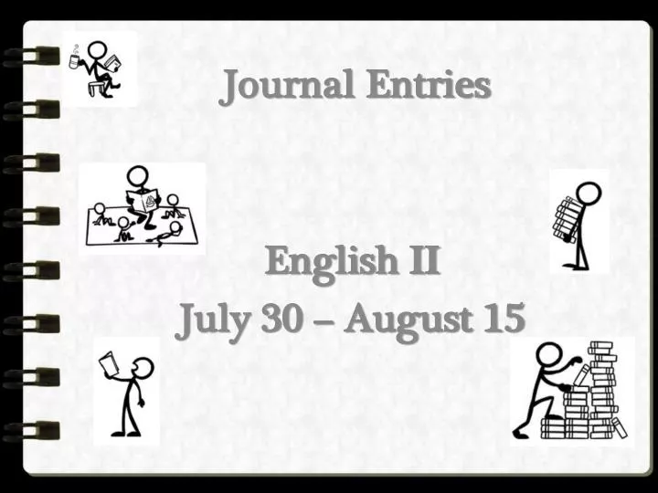 journal entries