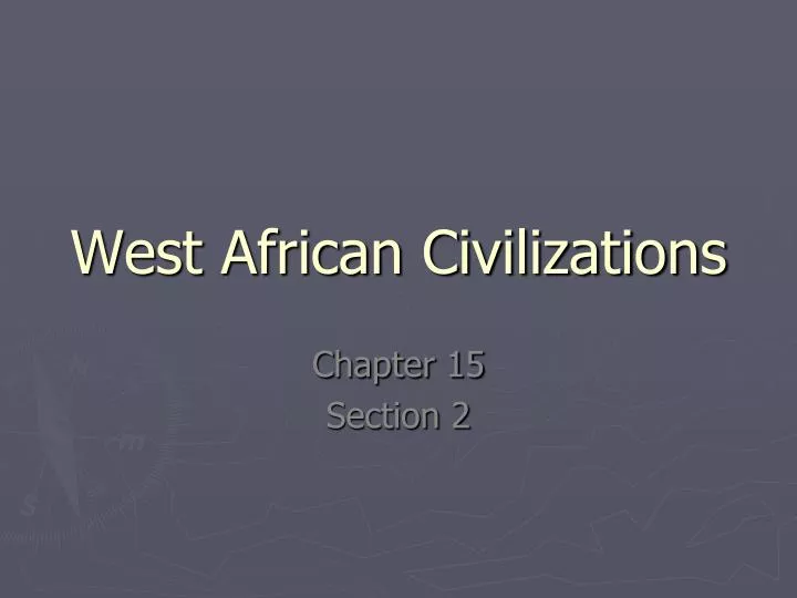 west african civilizations