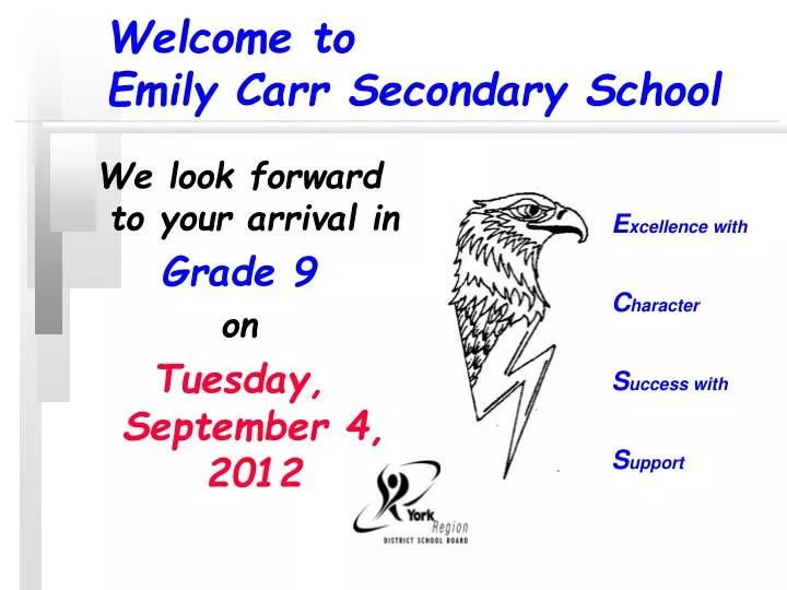 welcome to emily carr secondary school
