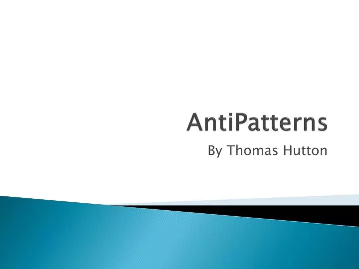 antipatterns