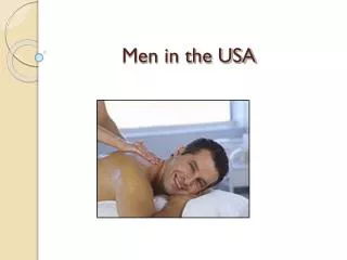Men in the USA