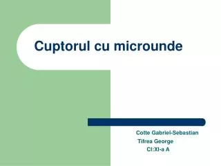 cuptorul cu microunde